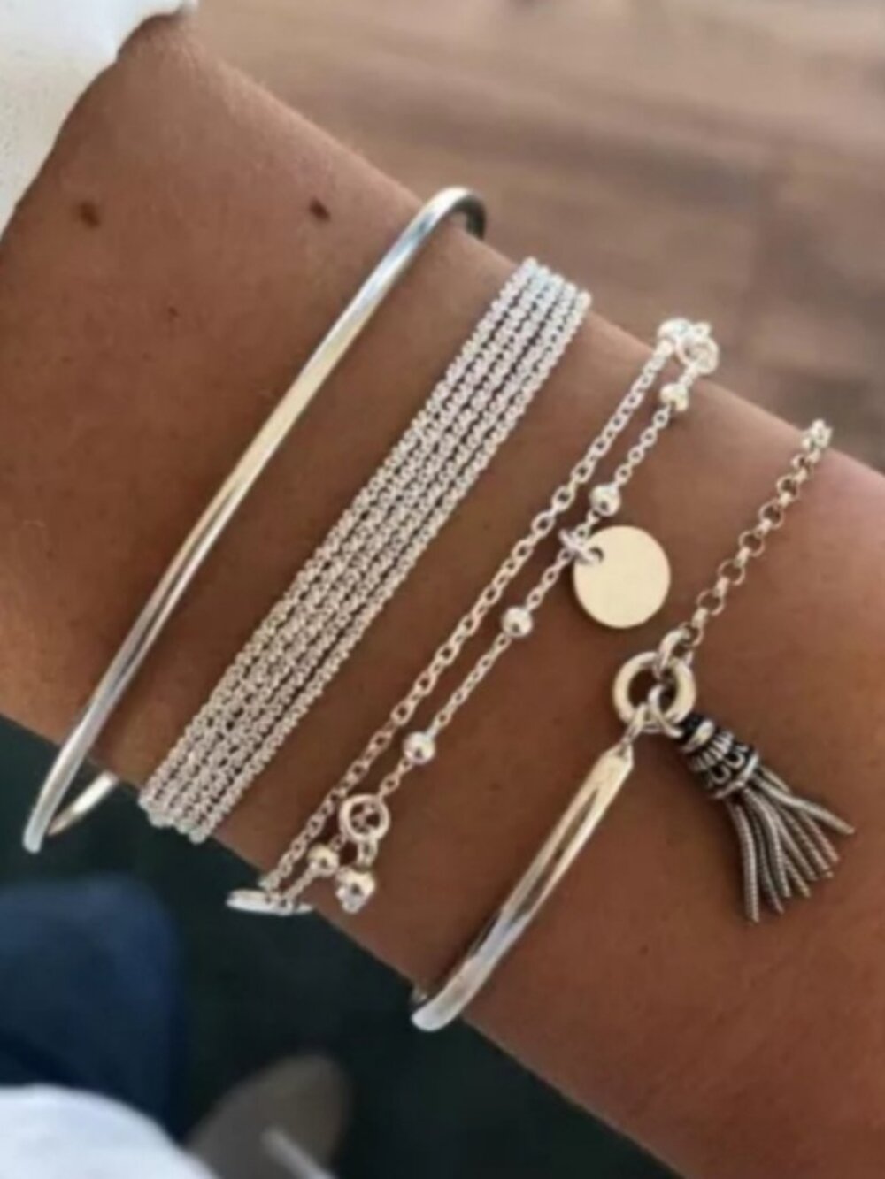 Multilayer bracelet set